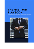 The First Job Playbook